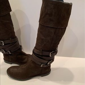 Miu Miu, NWT, brown nubuck boots.